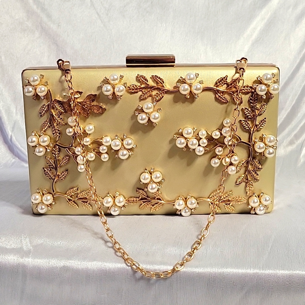 Pearl handbag.
